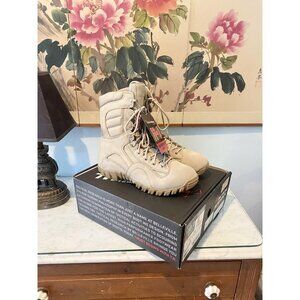 Belleville TR350 Boots Shoes Mens Size 10 Tan Cattlehide Leather Tactical Vibram